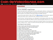 Tablet Screenshot of coinopvideogames.com